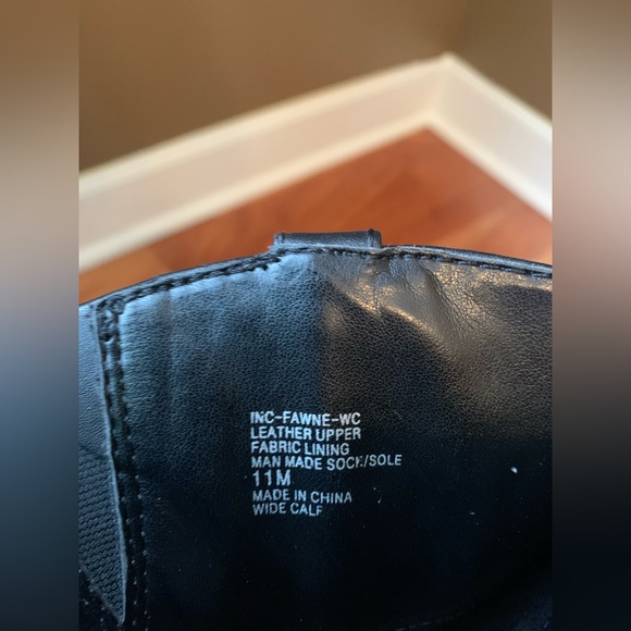 NWT International Concepts (INC), Woman’s Riding Boot/Wide Calf/Black Leather/11 - Picture 7 of 15